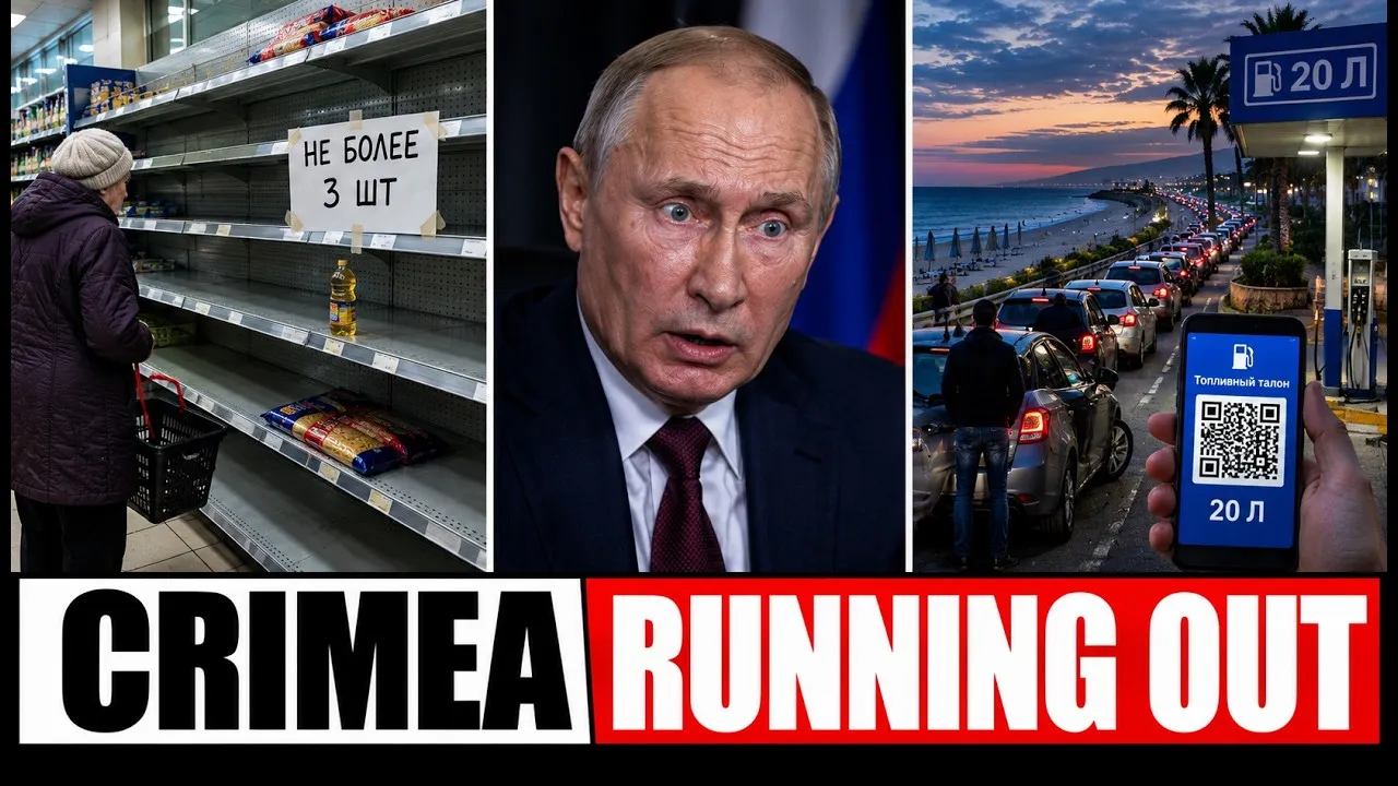 Thumbnail of our video: Crimea is running out of everything, now even the tourists are gone.